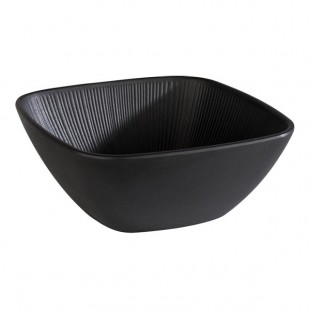 APS Nero 50.7 oz. Square Melamine Bowl - 6/Case APS Nero 50.7 oz. Square Melamine Bowl - 6/Case