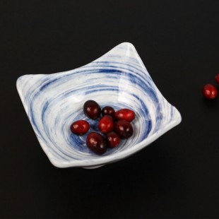 Elite Global Solutions D52SQ Van Gogh Navy 9 oz. Square Melamine Bowl - 6/Case Elite Global Solutions D52SQ Van Gogh Navy 9 oz. Square Melamine Bowl - 6/Case