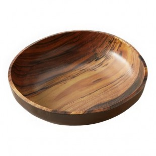American Metalcraft 235 oz. Acacia Wood Melamine Serving Bowl American Metalcraft 235 oz. Acacia Wood Melamine Serving Bowl