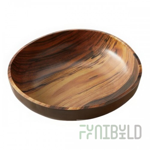 American Metalcraft 235 oz. Acacia Wood Melamine Serving Bowl