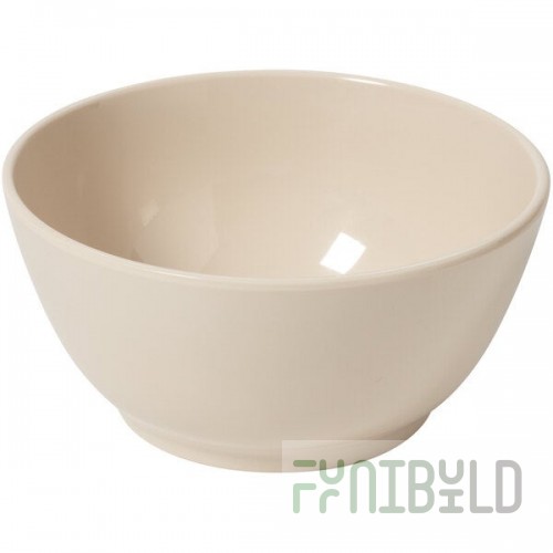 GET B-44-MA Settlement 10 oz. Manila Melamine Side Salad / Soup Bowl - 24/Case