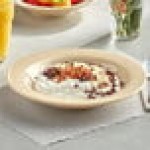 Acopa Foundations 13 oz. Tan Wide Rim Melamine Salad Bowl - 12/Pack Acopa Foundations 13 oz. Tan Wide Rim Melamine Salad Bowl - 12/Pack