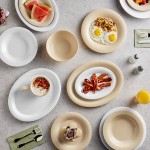 Acopa Foundations 13 oz. Tan Wide Rim Melamine Salad Bowl - 12/Pack Acopa Foundations 13 oz. Tan Wide Rim Melamine Salad Bowl - 12/Pack