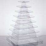Matfer Bourgeat 681590 9-Tier Clear Macaron Pyramid Display Stand Matfer Bourgeat 681590 9-Tier Clear Macaron Pyramid Display Stand