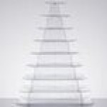Matfer Bourgeat 681590 9-Tier Clear Macaron Pyramid Display Stand Matfer Bourgeat 681590 9-Tier Clear Macaron Pyramid Display Stand