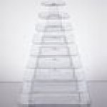 Matfer Bourgeat 681590 9-Tier Clear Macaron Pyramid Display Stand Matfer Bourgeat 681590 9-Tier Clear Macaron Pyramid Display Stand