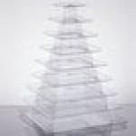 Matfer Bourgeat 681590 9-Tier Clear Macaron Pyramid Display Stand Matfer Bourgeat 681590 9-Tier Clear Macaron Pyramid Display Stand
