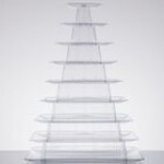 Matfer Bourgeat 681590 9-Tier Clear Macaron Pyramid Display Stand Matfer Bourgeat 681590 9-Tier Clear Macaron Pyramid Display Stand