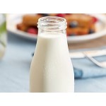 Acopa 14 oz. Customizable Glass Milk Bottle - 12/Case