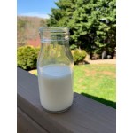 Acopa 14 oz. Customizable Glass Milk Bottle - 12/Case