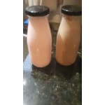 Acopa 14 oz. Customizable Glass Milk Bottle - 12/Case
