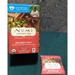 Numi Organic Golden Chai Tea Bags - 100/Case