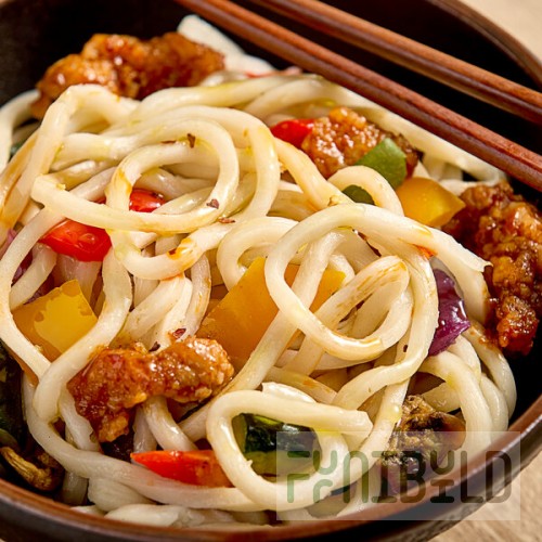 Twin Marquis Pre-Cooked Frozen Udon Noodles 40 oz. - 8/Case