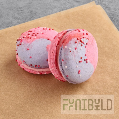 Macaron Centrale Vegan Raspberry Caramel Macaron - 24/Case