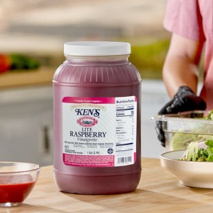 Ken's Foods 1 Gallon Lite Raspberry Vinaigrette Dressing