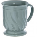 Dinex DX300031 Turnbury 8 oz. Latte Insulated Mug with Pedestal Base - 48/Case Dinex DX300031 Turnbury 8 oz. Latte Insulated Mug with Pedestal Base - 48/Case