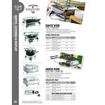 TableCraft 4 Qt. Round Stainless Steel Quick View Induction Chafer with Stand CW40177