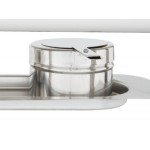 Acopa Supreme 8 Qt. Full Size Gold Accent Roll Top Chafer Acopa Supreme 8 Qt. Full Size Gold Accent Roll Top Chafer