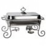 Acopa Supreme 8 Qt. Full Size Gold Accent Roll Top Chafer Acopa Supreme 8 Qt. Full Size Gold Accent Roll Top Chafer