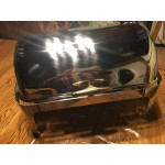 Acopa Supreme 8 Qt. Full Size Gold Accent Roll Top Chafer Acopa Supreme 8 Qt. Full Size Gold Accent Roll Top Chafer
