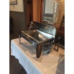 Acopa Supreme 8 Qt. Full Size Gold Accent Roll Top Chafer Acopa Supreme 8 Qt. Full Size Gold Accent Roll Top Chafer