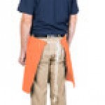 Intedge Orange Poly-Cotton 4-Way Waist Apron - 38