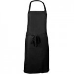 Mercer Culinary M61110BK Genesis® Black Poly-Cotton Bib Apron with Adjustable Neck and 1 Pocket - 33 Mercer Culinary M61110BK Genesis® Black Poly-Cotton Bib Apron with Adjustable Neck and 1 Pocket - 33