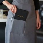 Choice Gray Poly-Cotton Standard Bistro Apron with 1 Pocket - 33