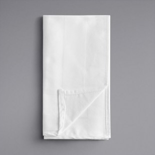Oxford White 100% Ringspun Cotton Damask Satin Band 2-Side Hem Cloth Napkins, 22 Oxford White 100% Ringspun Cotton Damask Satin Band 2-Side Hem Cloth Napkins, 22