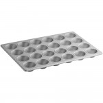 Baker's Lane 24 Cup 3.8 oz. Glazed Aluminized Steel Muffin / Cupcake Pan - 14