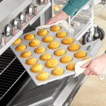 Baker's Lane 24 Cup 3.8 oz. Glazed Aluminized Steel Muffin / Cupcake Pan - 14