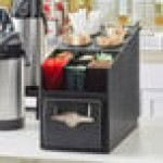 Vollrath CTNFO-06 Countertop Napkin Dispenser / Organizer with 4 Cylinders