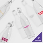 Acopa 35 oz. Customizable Clear Glass Bottle with Wire Bail Swing Top Lid - 12/Case Acopa 35 oz. Customizable Clear Glass Bottle with Wire Bail Swing Top Lid - 12/Case
