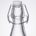 Acopa 35 oz. Customizable Clear Glass Bottle with Wire Bail Swing Top Lid - 12/Case Acopa 35 oz. Customizable Clear Glass Bottle with Wire Bail Swing Top Lid - 12/Case