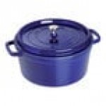 Staub 5.5 Qt. Dark Blue Enameled Cast Iron Dutch Oven 1004299 Staub 5.5 Qt. Dark Blue Enameled Cast Iron Dutch Oven 1004299