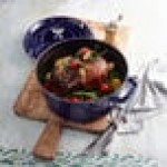 Staub 5.5 Qt. Dark Blue Enameled Cast Iron Dutch Oven 1004299 Staub 5.5 Qt. Dark Blue Enameled Cast Iron Dutch Oven 1004299