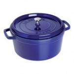 Staub 5.5 Qt. Dark Blue Enameled Cast Iron Dutch Oven 1004299 Staub 5.5 Qt. Dark Blue Enameled Cast Iron Dutch Oven 1004299