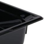 Vollrath 8024420 Super Pan® 1/2 Size Black Polycarbonate Food Pan - 4