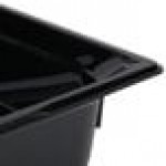 Vollrath 8024420 Super Pan® 1/2 Size Black Polycarbonate Food Pan - 4