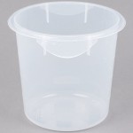 Rubbermaid® 4 Qt. Translucent Round Polypropylene Food Storage Container Rubbermaid® 4 Qt. Translucent Round Polypropylene Food Storage Container