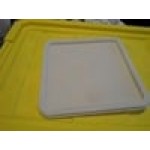 Choice 12, 18, and 22 Qt. White Square Polypropylene Food Storage Container Lid Choice 12, 18, and 22 Qt. White Square Polypropylene Food Storage Container Lid