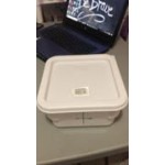 Choice 12, 18, and 22 Qt. White Square Polypropylene Food Storage Container Lid Choice 12, 18, and 22 Qt. White Square Polypropylene Food Storage Container Lid
