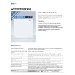 Summit Appliance ACR21WNSF456 EQTemp ACR Series 1.94 Cu. Ft. White / Blue Compact Reach-In Medical Refrigerator with Temperature-Monitored Vaccine Storage - 115V Summit Appliance ACR21WNSF456 EQTemp ACR Series 1.94 Cu. Ft. White / Blue Compact Reach-In Medical Refrigerator with Temperature-Monitored Vaccine Storage - 115V
