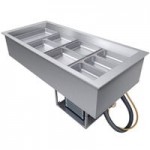 Hatco CWBP-2 Two Pan Drop-In Refrigerated Cold Food Well with Drain - 120V