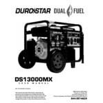 DuroStar 500 CC Dual Fuel Portable Generator with CO Alert DS13000MX - 13,000/10,500W, 120/240V