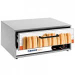 Nemco 8045SXW-SLT Wide Slanted Hot Dog Roller Grill with GripsIt Non-Stick Coating - 45 Hot Dog Capacity (120V) Nemco 8045SXW-SLT Wide Slanted Hot Dog Roller Grill with GripsIt Non-Stick Coating - 45 Hot Dog Capacity (120V)