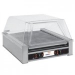 Nemco 8045SXW-SLT Wide Slanted Hot Dog Roller Grill with GripsIt Non-Stick Coating - 45 Hot Dog Capacity (120V) Nemco 8045SXW-SLT Wide Slanted Hot Dog Roller Grill with GripsIt Non-Stick Coating - 45 Hot Dog Capacity (120V)