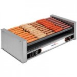 Nemco 8045SXW-SLT Wide Slanted Hot Dog Roller Grill with GripsIt Non-Stick Coating - 45 Hot Dog Capacity (120V) Nemco 8045SXW-SLT Wide Slanted Hot Dog Roller Grill with GripsIt Non-Stick Coating - 45 Hot Dog Capacity (120V)
