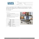 Lavex Large Black 2-Shelf Utility Cart with Premium Handle, Built-In Tool Compartments, and Oversized Wheels - 46 3/4 Lavex Large Black 2-Shelf Utility Cart with Premium Handle, Built-In Tool Compartments, and Oversized Wheels - 46 3/4