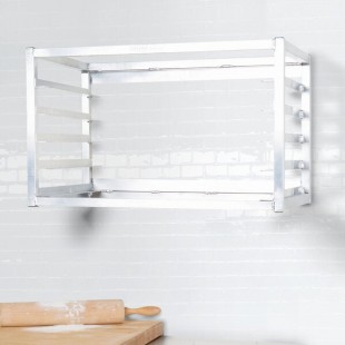 Channel AWM-5 5 Pan Side Load Wall Mount Sheet / Bun Pan Rack for Half-Size Pans - Assembled Channel AWM-5 5 Pan Side Load Wall Mount Sheet / Bun Pan Rack for Half-Size Pans - Assembled